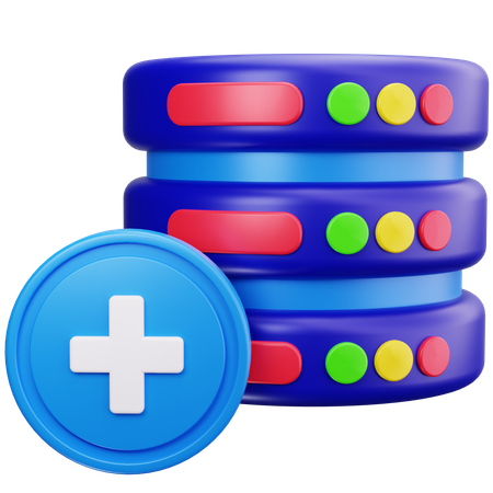 Agregar base de datos  3D Icon