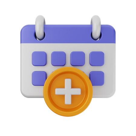 Agregar calendario  3D Icon