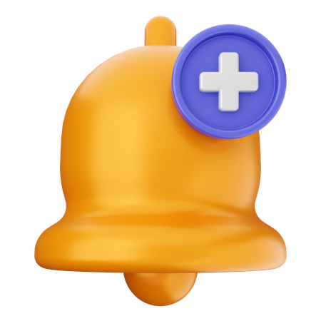 Agregar campana de notificacion  3D Icon