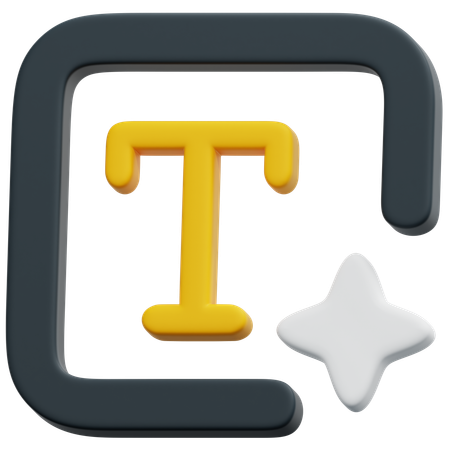 Añadir texto  3D Icon