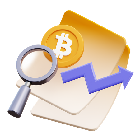 Análise btc  3D Icon