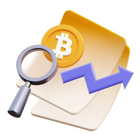 Análise btc  3D Icon