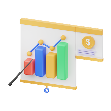 Análise de crescimento  3D Illustration