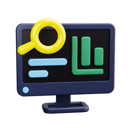 Análise de dados  3D Icon