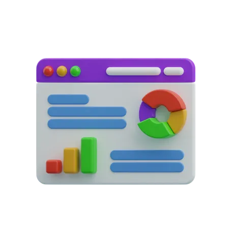 Análise de dados  3D Icon