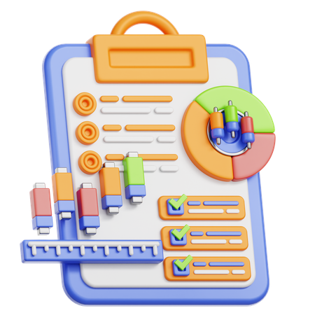 Análise de dados  3D Icon