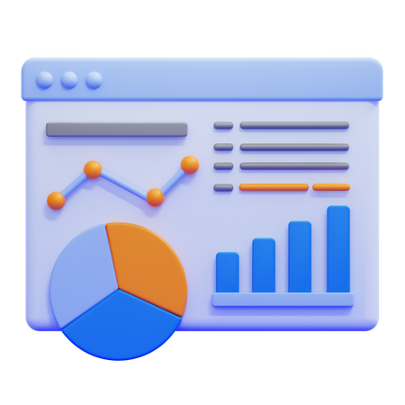 Análise de dados  3D Icon