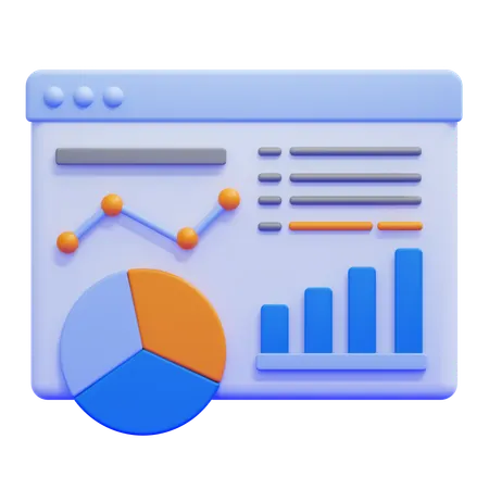 Análise de dados  3D Icon