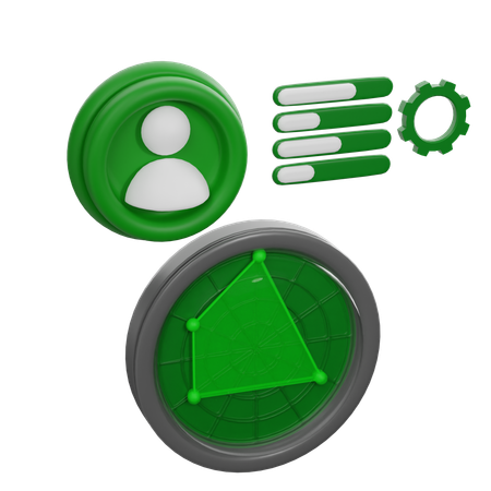 Análise de dados  3D Icon