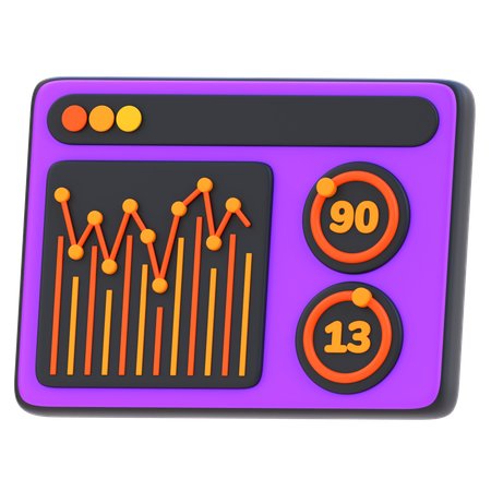 Análise de dados  3D Icon