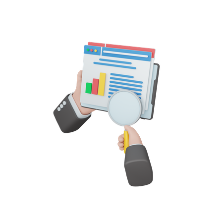 Análise de dados  3D Icon