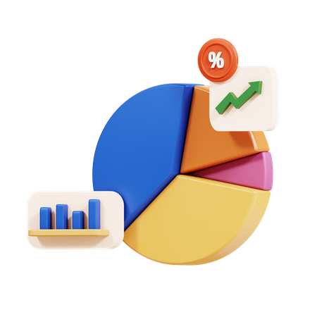 Análise de Investimento  3D Icon