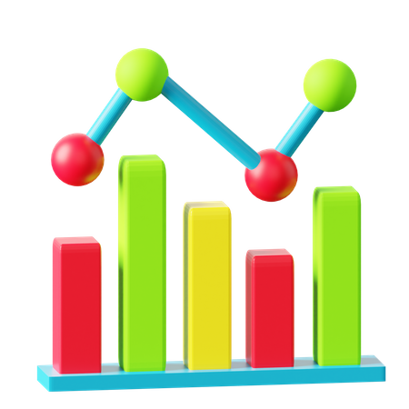 Análise de mercado  3D Icon