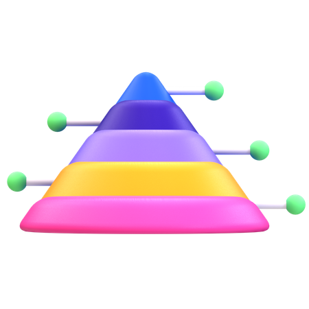 Análise de pirâmide  3D Icon