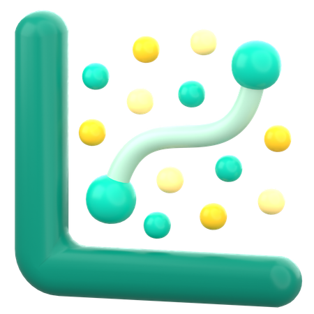 Análise de regressão  3D Icon