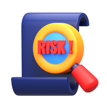 Análise de risco  3D Icon