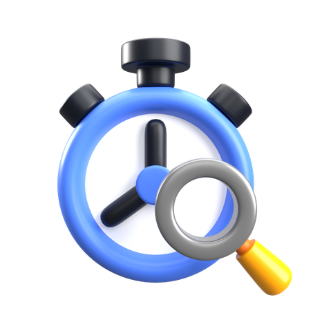 Análise de tempo  3D Icon