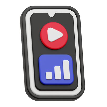 Análise de vídeo  3D Icon