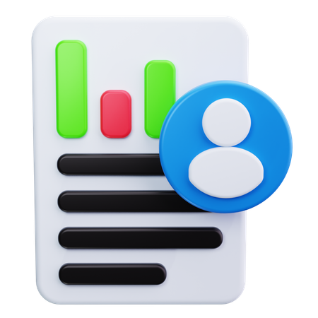 Análise do usuário  3D Icon