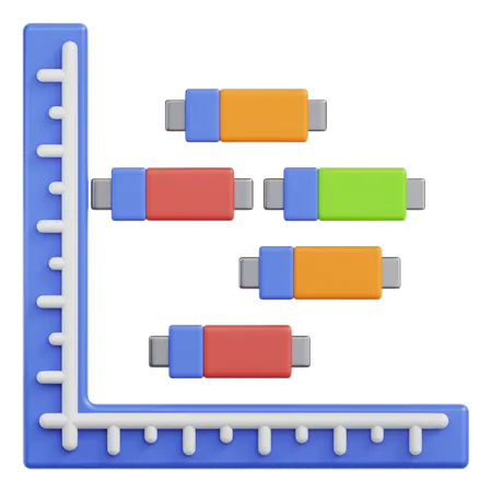 Gráfico de análise  3D Icon