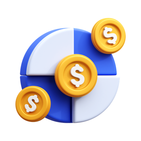 Análise financeira  3D Icon