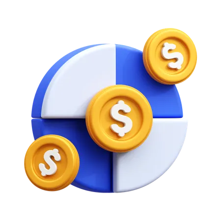 Análise financeira  3D Icon