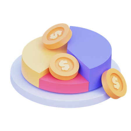 Analise financeira  3D Icon