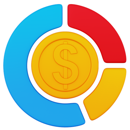 Análise Financeira  3D Icon
