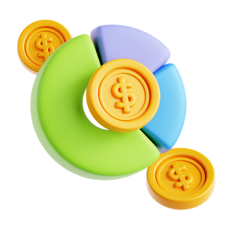 Analise financeira  3D Icon