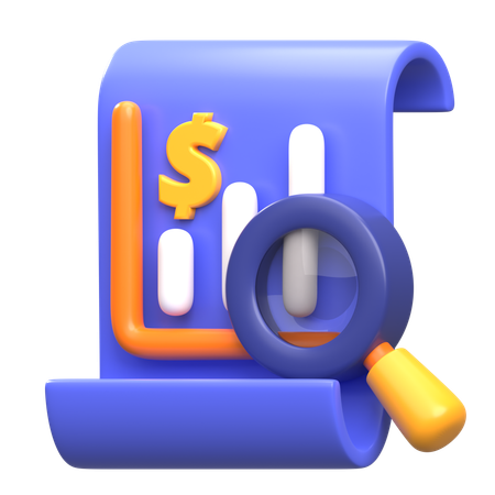 Analise financeira  3D Icon