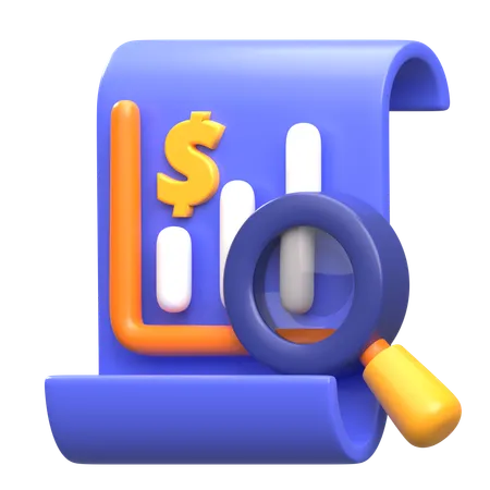 Analise financeira  3D Icon