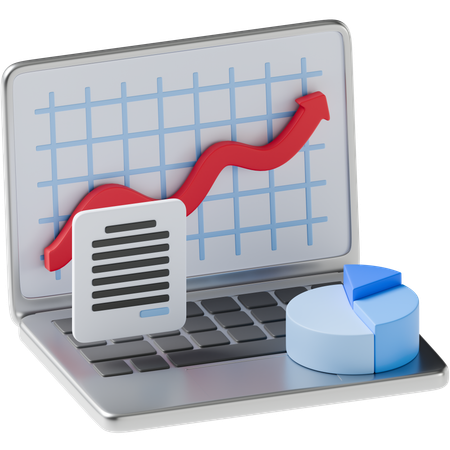 Analise financeira  3D Icon