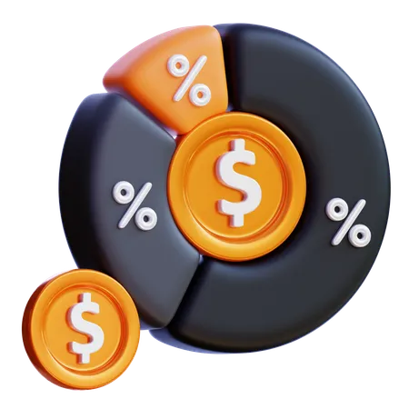 Analise financeira  3D Icon