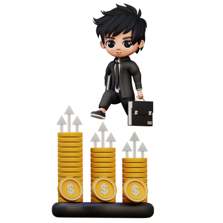 Analise financeira  3D Illustration