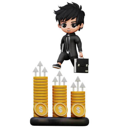 Analise financeira  3D Illustration