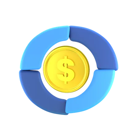 Análise financeira  3D Icon