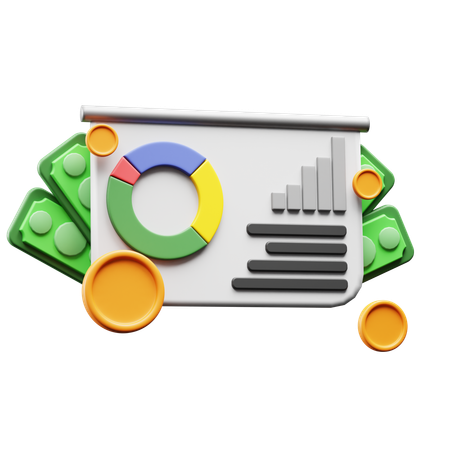 Análise financeira  3D Icon