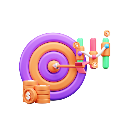 Análise financeira  3D Icon