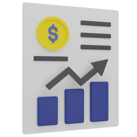 Análise financeira  3D Illustration