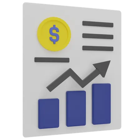 Análise financeira  3D Illustration