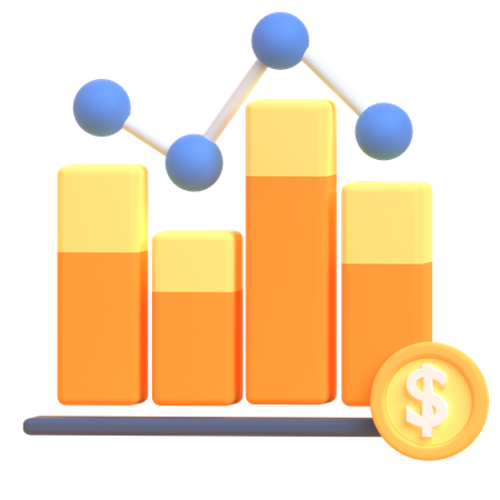 Análise financeira  3D Illustration