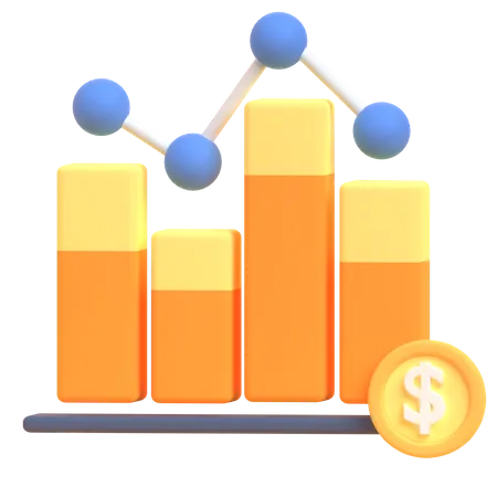 Análise financeira  3D Illustration