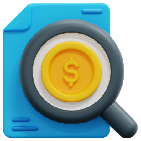 Analise financeira  3D Icon