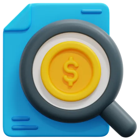 Analise financeira  3D Icon