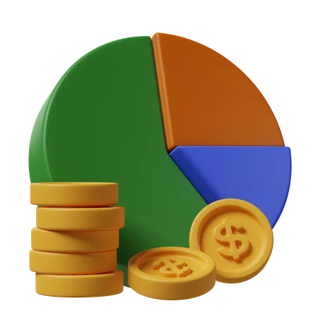 Analise financeira  3D Icon