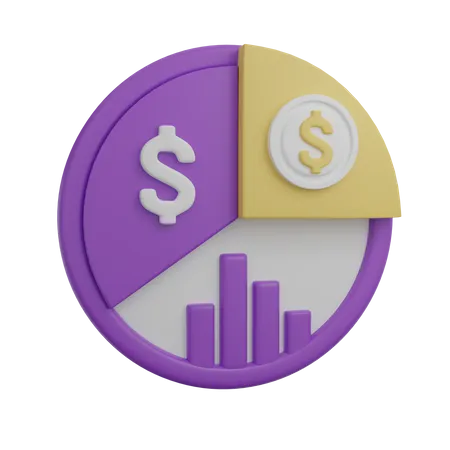 Analise financeira  3D Icon