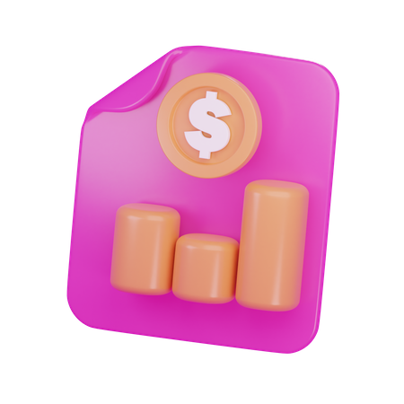 Análise financeira  3D Icon