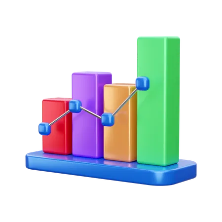 Gráfico de análise  3D Icon