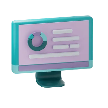 Análise on-line  3D Icon