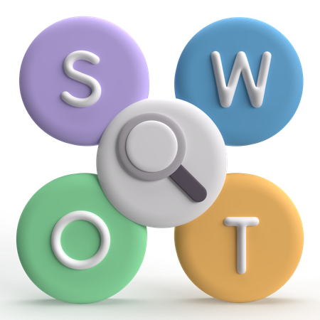 Análise swot  3D Icon